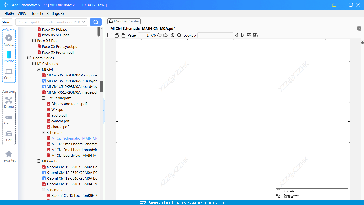 Xiaomi Mi Civi Schematic _MAIN_CN_M0A